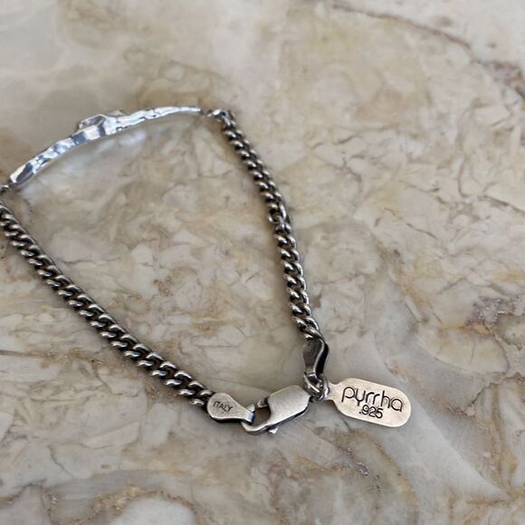 NEW! Pyrrha I Was Here Bar Bracelet Sterling Silver Rare Archived - Picture 6 of 9